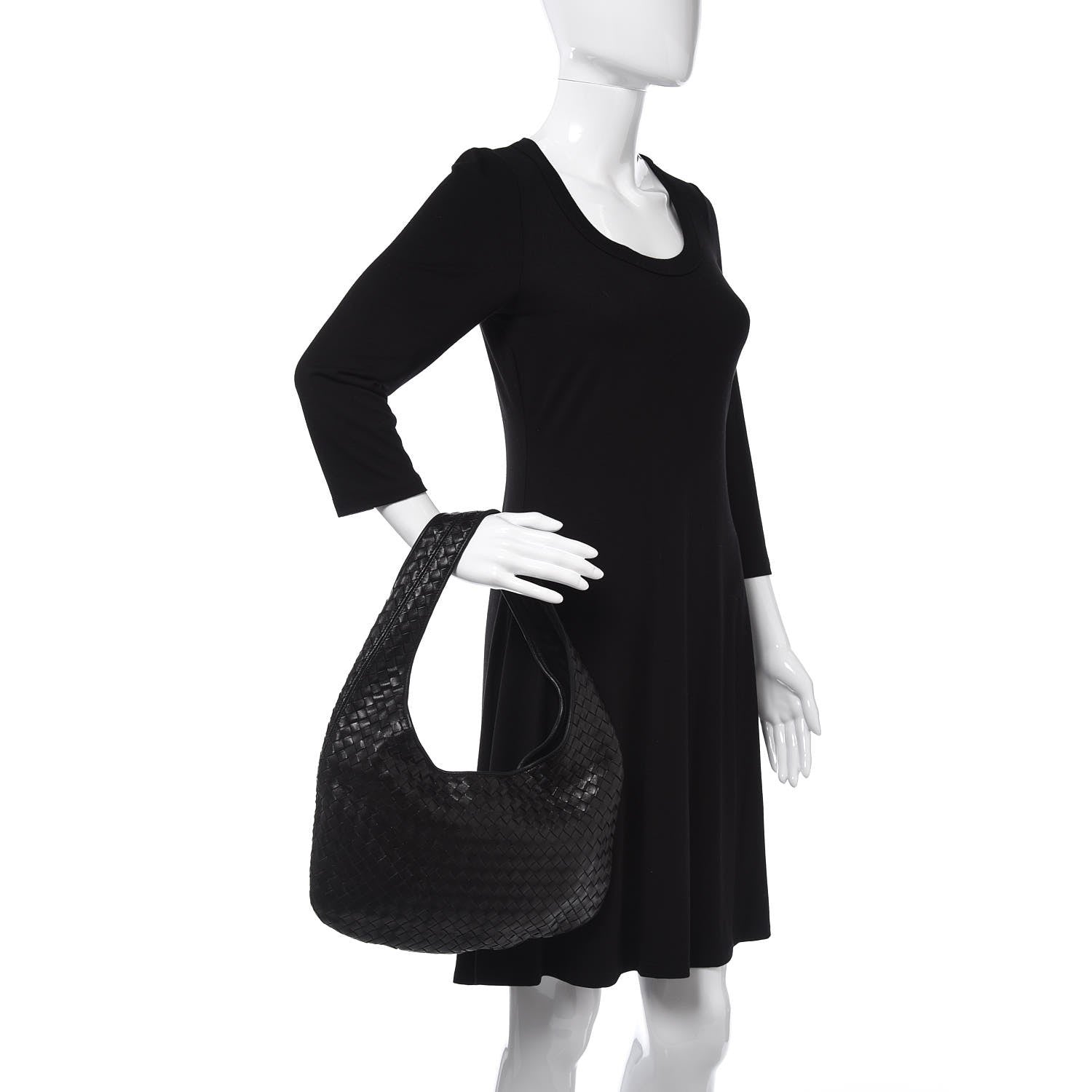 Bottega Veneta Nappa Intrecciato Small Veneta Hobo Black 2 of 8
