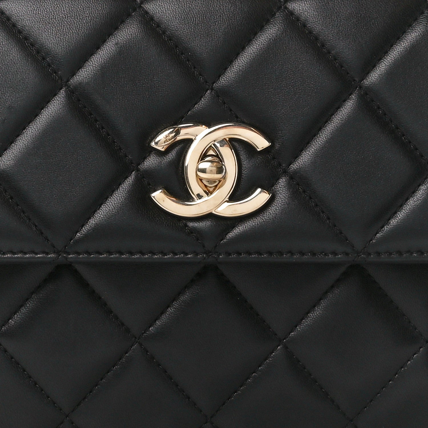 Chanel Lambskin Quilted Small Trendy CC Dual Handle Flap Bag Black 10 of 12