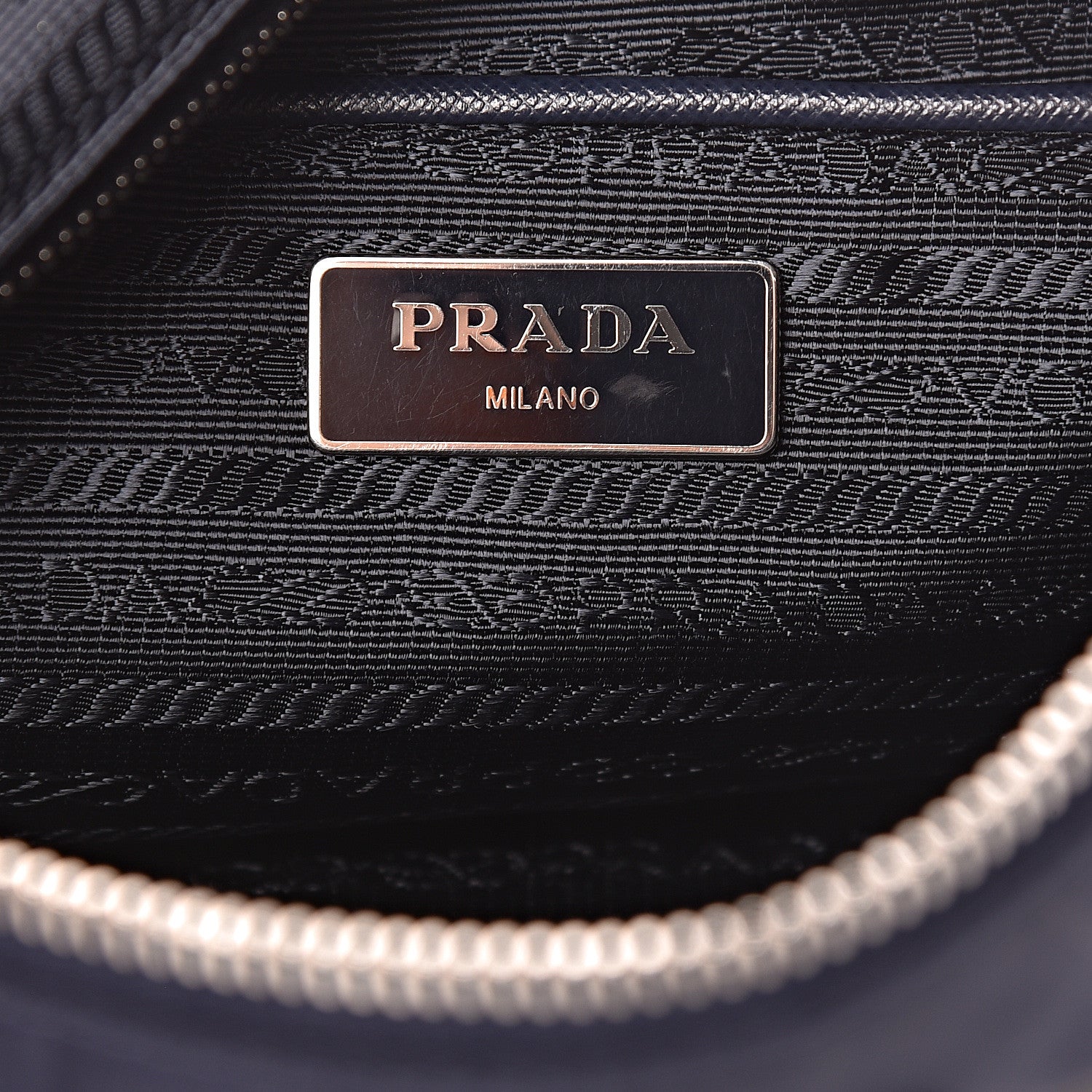 Prada Tessuto Nylon Saffiano Crossbody Bag Baltico 6 of 11