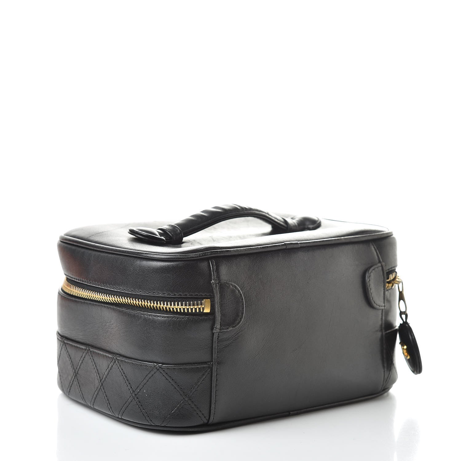 Chanel Lambskin Vanity Cosmetic Bag Black 3 of 12