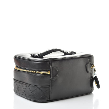 Chanel Lambskin Vanity Cosmetic Bag Black 3 of 12