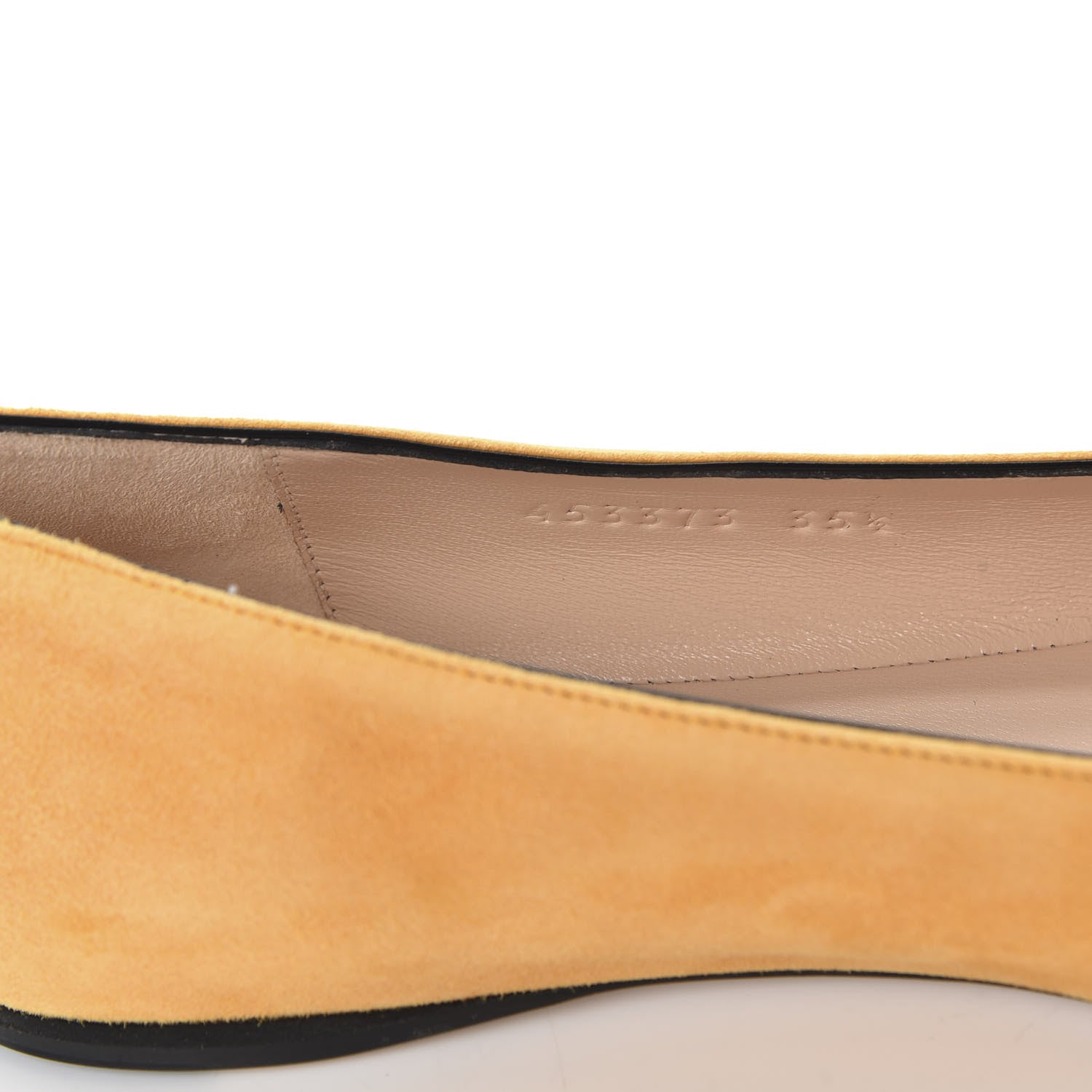 Gucci Kid Scamosciato GG Marmont Fringe Flats 35.5 Crystal Copper 9 of 10