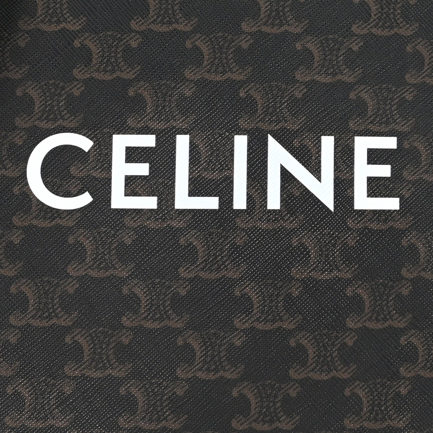 Celine Triomphe Canvas Calfskin Mini Vertical Cabas Tan 6 of 8