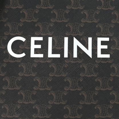 Celine Triomphe Canvas Calfskin Mini Vertical Cabas Tan 6 of 8