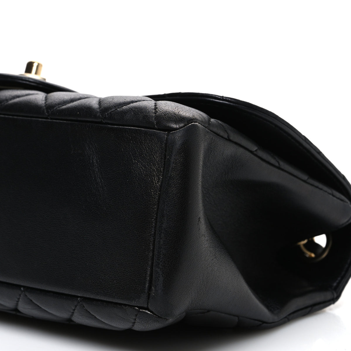 Lambskin Quilted Medium Mademoiselle Chic Flap Black