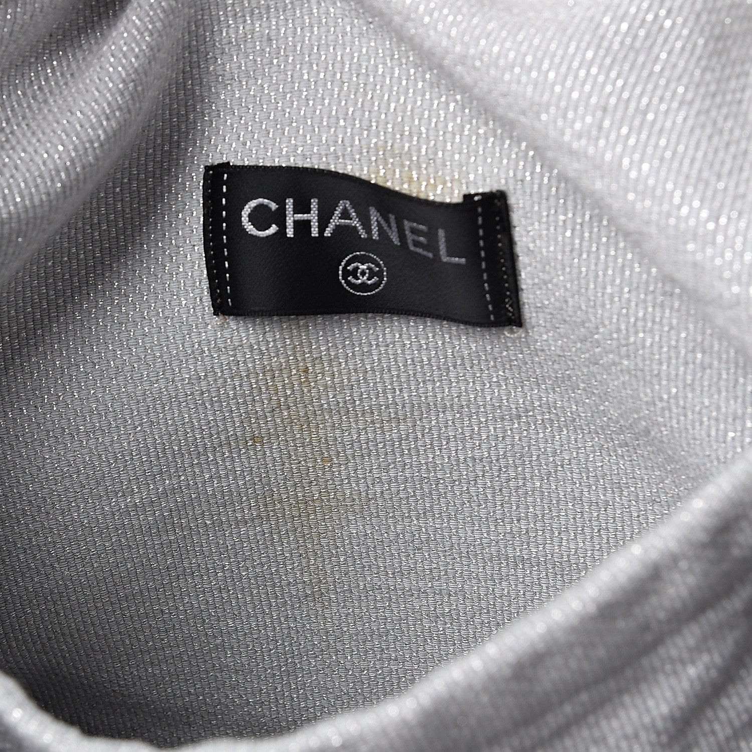 Chanel Terry Cotton CC Beach Tote Towel Set Grey 11 of 11