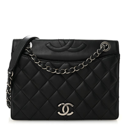Chanel Calfskin Quilted Ballerine Flap Black 1 of 12