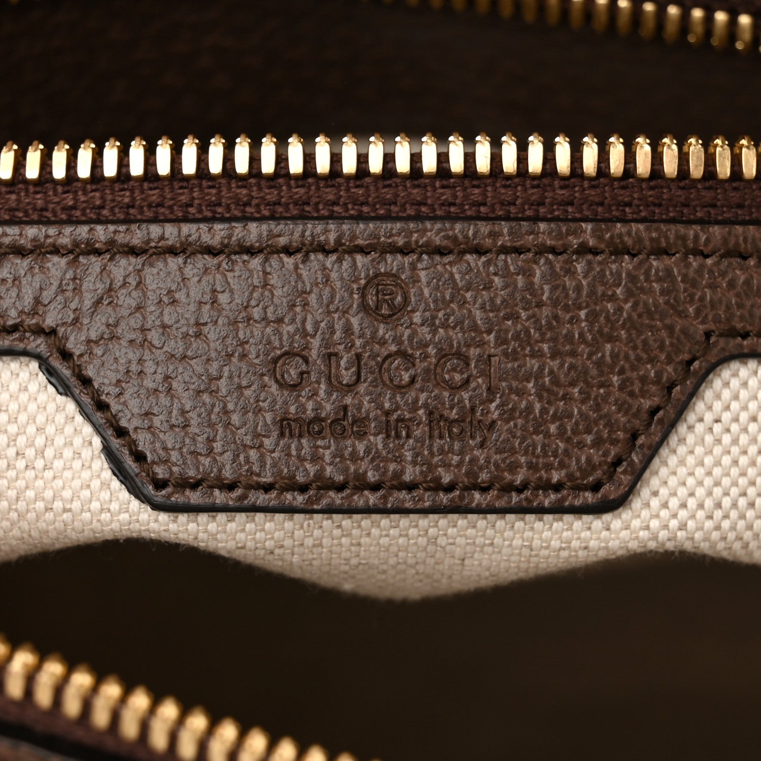 Gucci Monogram Jumbo GG Textured Dollar Calfskin Web Messenger Shoulder Bag Camel Ebony New Acero 6 of 10