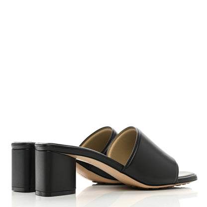 Bottega Veneta Vienna Calfskin The Band Mule Sandals 38 Black 4 of 7
