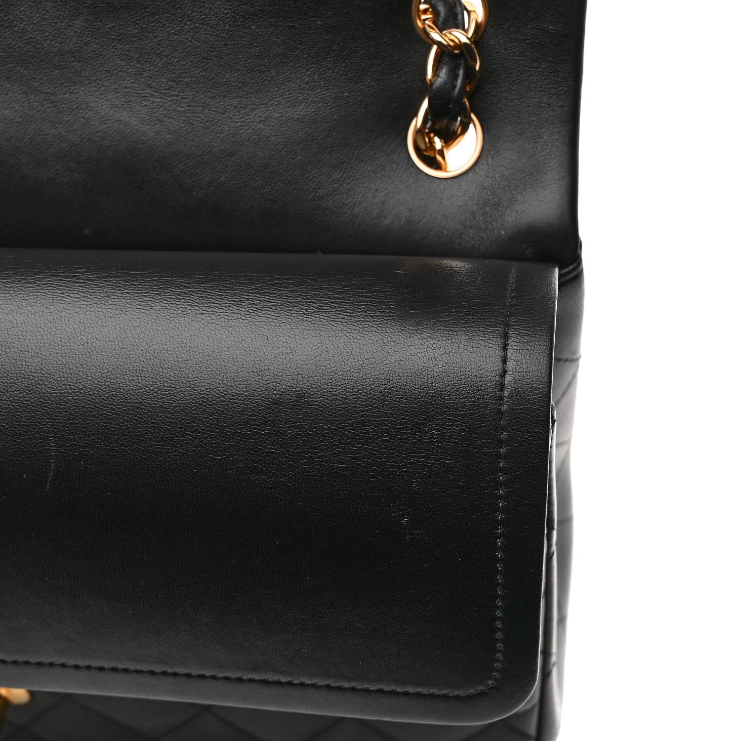 Chanel Lambskin Quilted Jumbo Double Flap Black 30 of 31