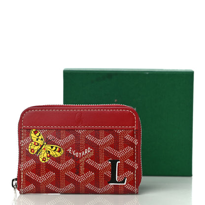 Goyard Goyardine Matignon Porte Monnaei Wallet Red 10 of 10