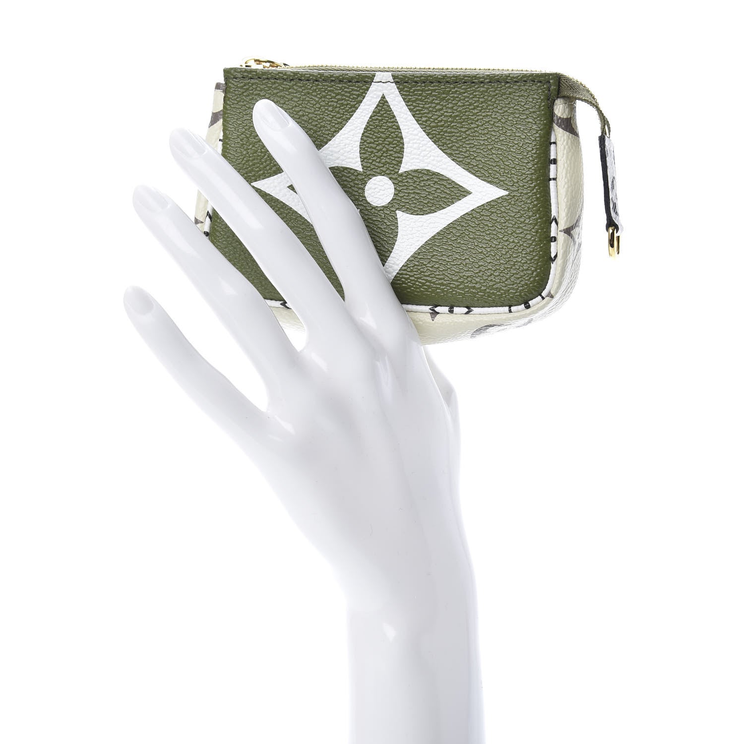 Louis Vuitton Monogram Giant Micro Pochette Accessories Kaki White 2 of 8