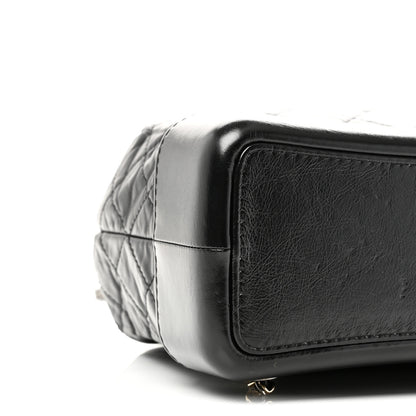 Chanel Aged Calfskin Quilted Small Gabrielle Backpack Black 9 of 10
