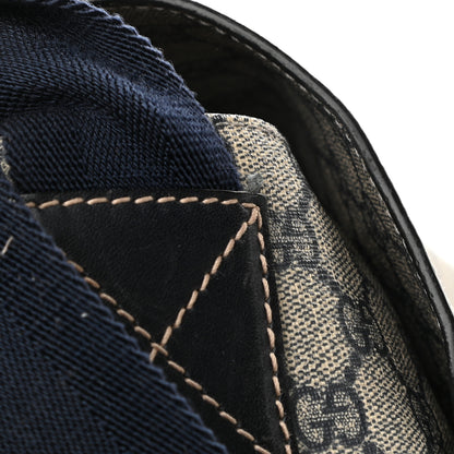 Gucci GG Plus Monogram Messenger Diaper Bag Navy 11 of 14