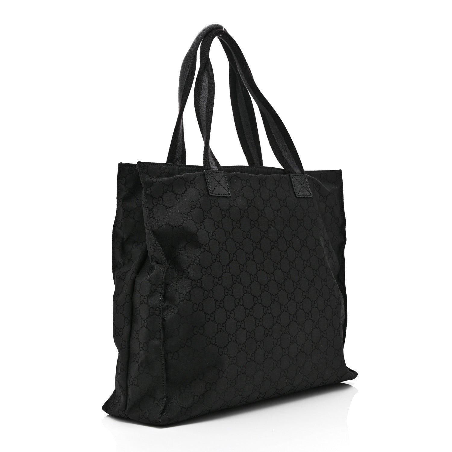 Gucci Nylon Monogram Tote Black 3 of 11