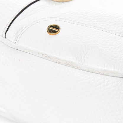 Versace Calfskin Hobo White 13 of 15