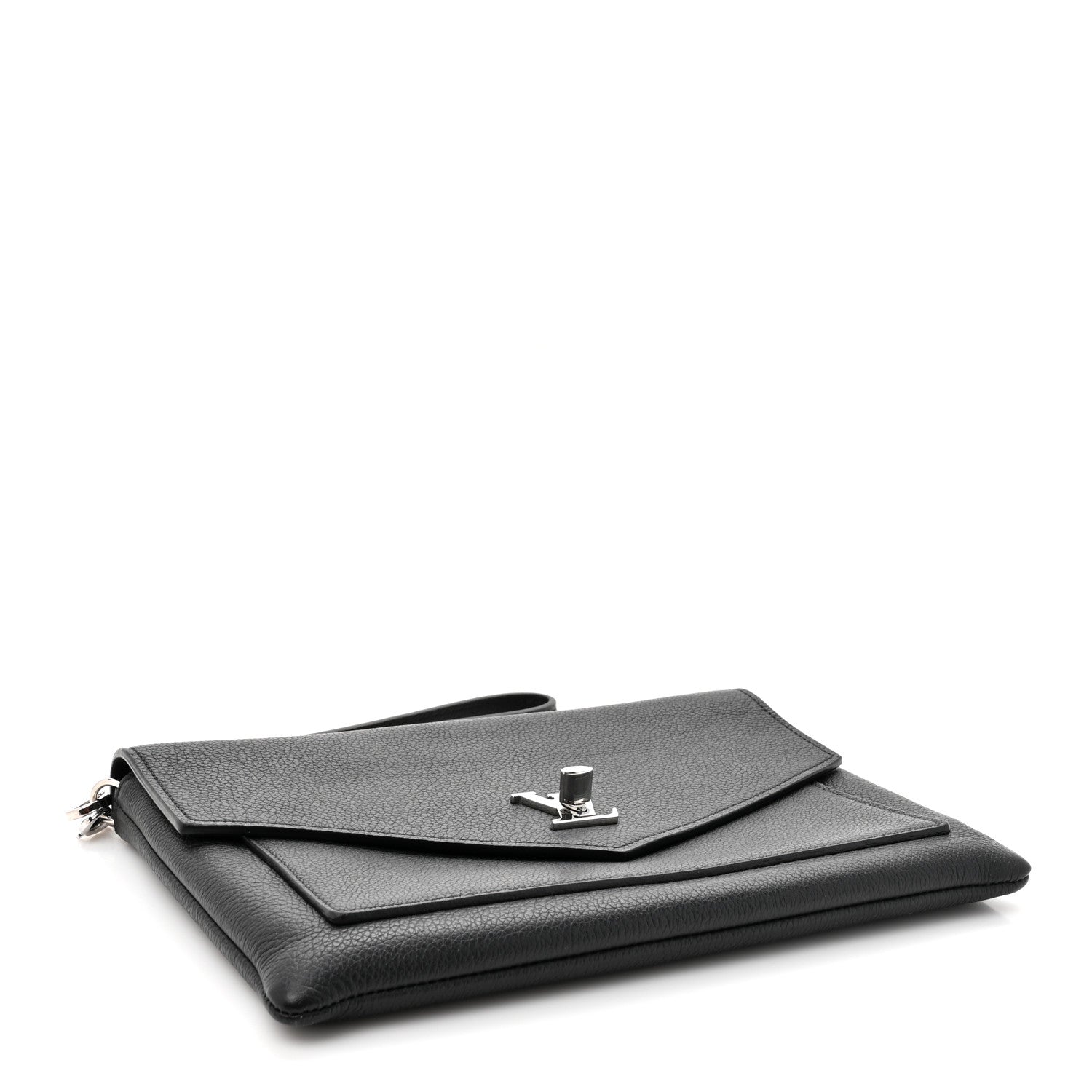 Louis Vuitton Soft Calfskin My Lockme Chain Pochette Black 4 of 9