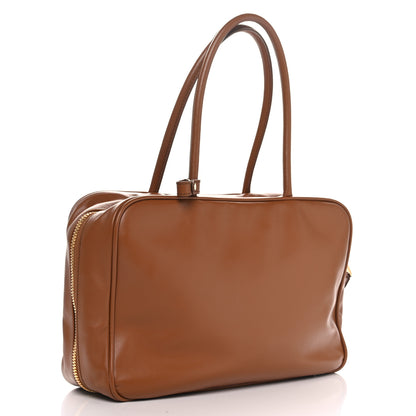 Miu Miu Soft Calf Softy Large Beau Top Handle Bag Cognac 2 of 9