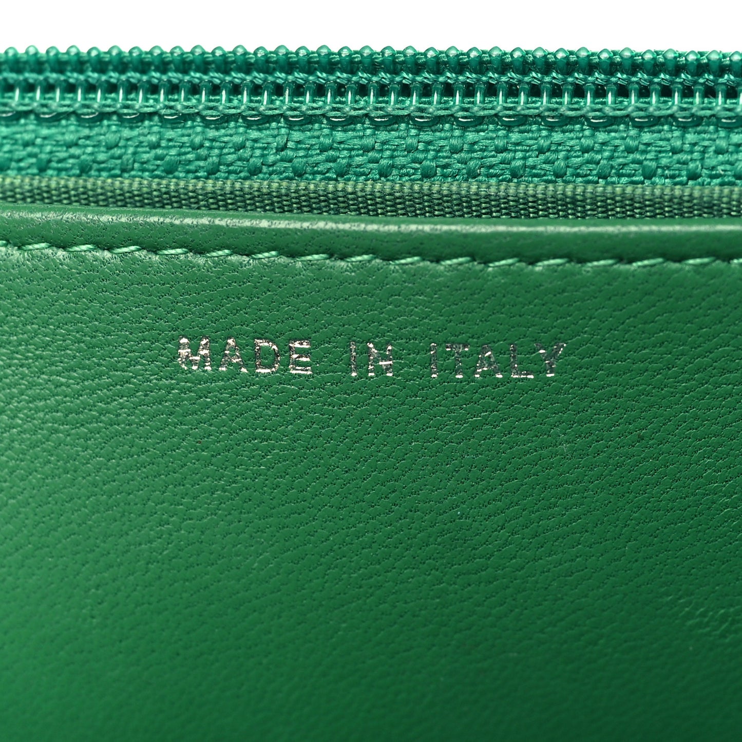 Lambskin Quilted Boy Wallet On Chain WOC Green