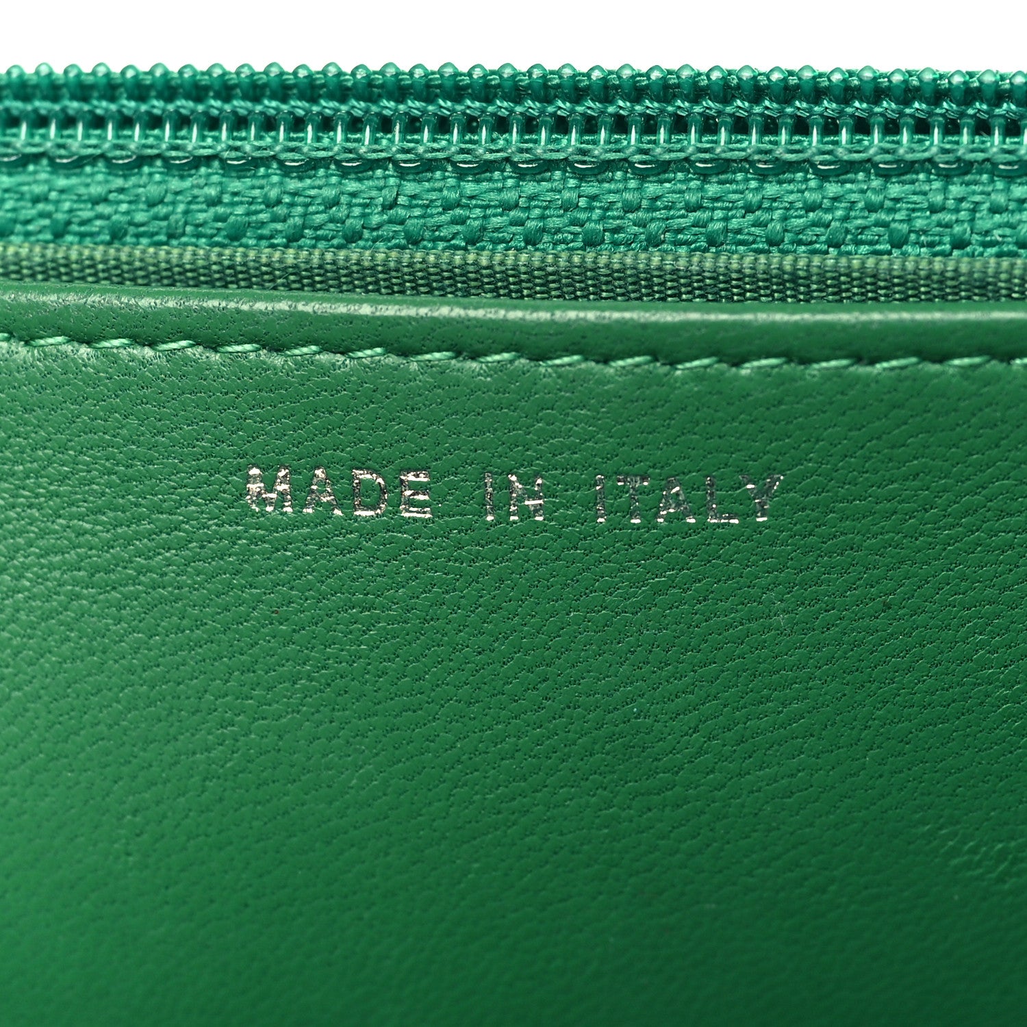 Chanel Lambskin Quilted Boy Wallet On Chain WOC Green 7 of 11