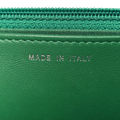 Chanel Lambskin Quilted Boy Wallet On Chain WOC Green 7 of 11