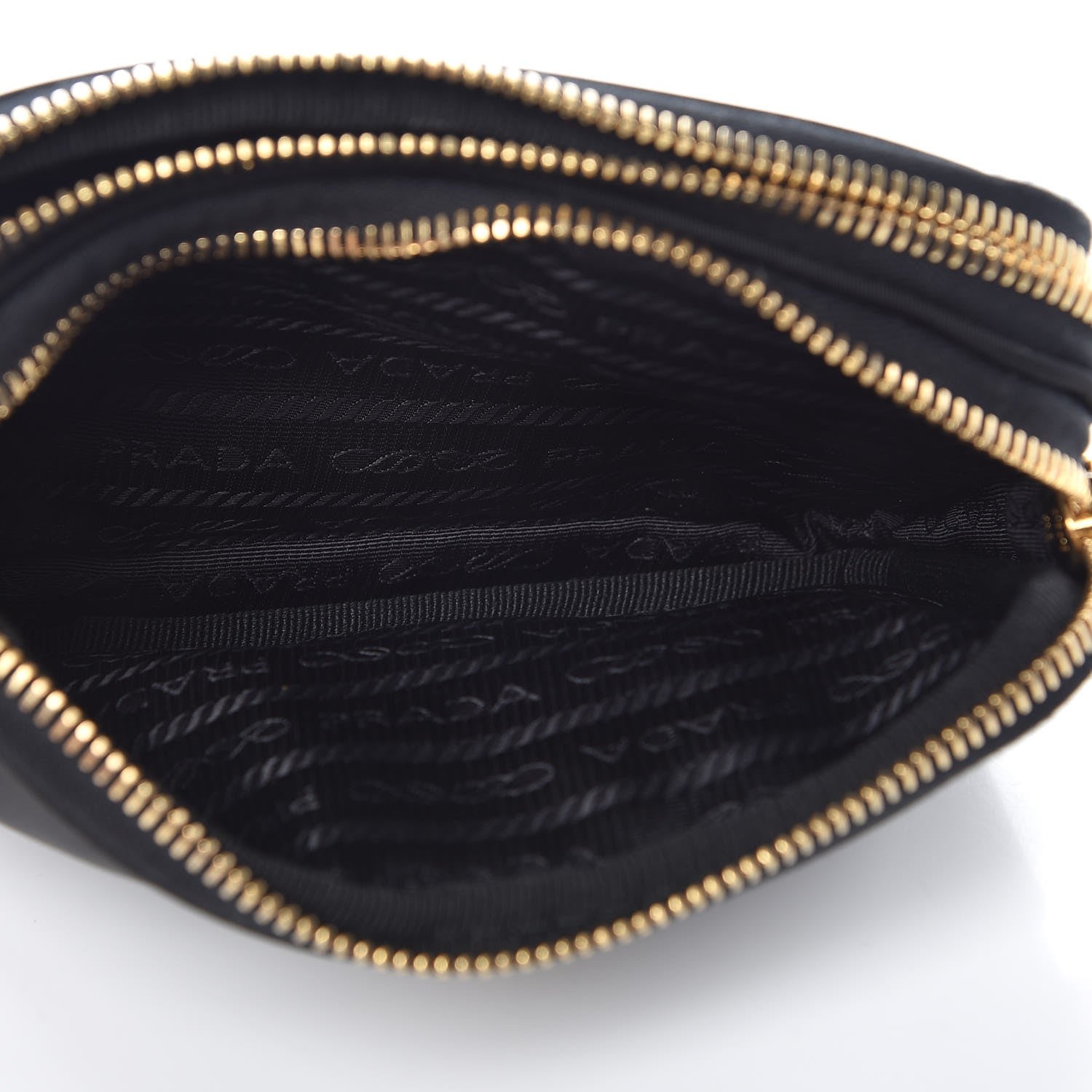 Prada Tessuto Nylon Convertible Crossbody Wristlet Black 7 of 10