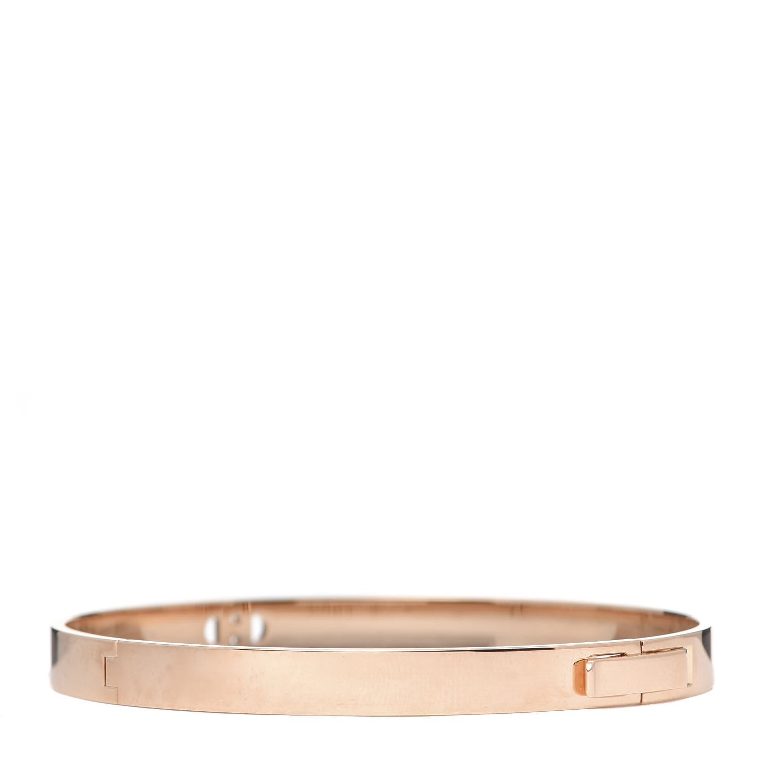 Hermes 18K Rose Gold Diamond PM H D'Ancre Bracelet SH 3 of 6