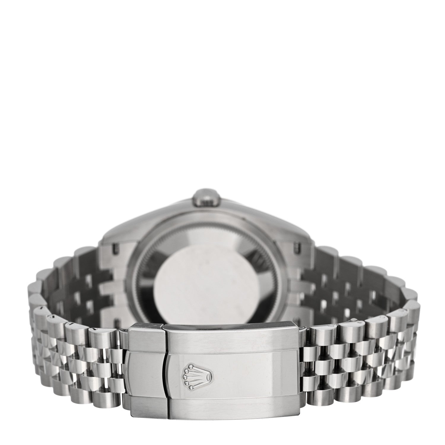 Rolex Stainless Steel 18K White Gold Diamond 36mm Oyster Perpetual Datejust Watch Silver Roman 126234 3 of 5