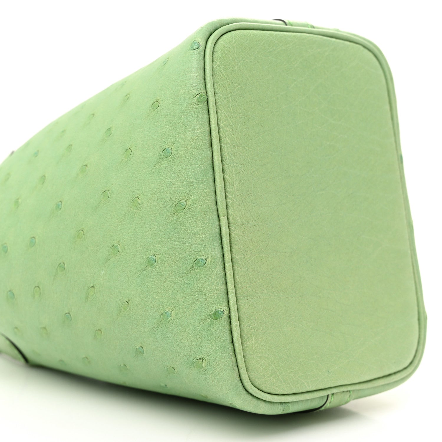 Hermes Ostrich Micro Picotin Lock Vert Criquet 9 of 11