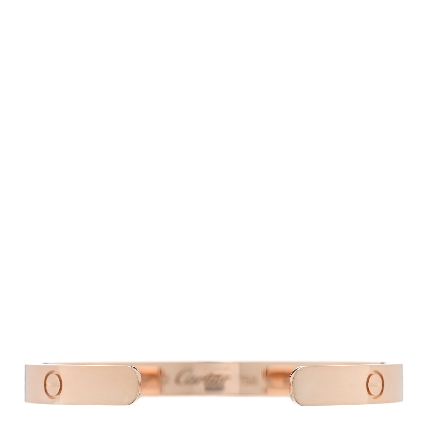 18K Pink Gold LOVE Cuff Bracelet 17