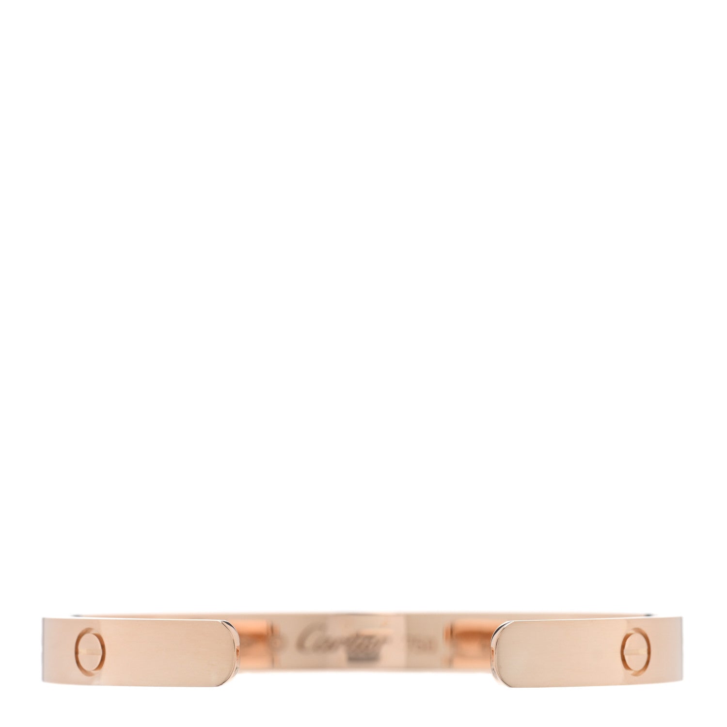 Cartier 18K Pink Gold LOVE Cuff Bracelet 17 2 of 3