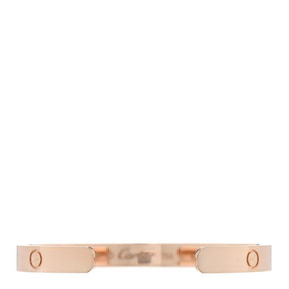 Cartier 18K Pink Gold LOVE Cuff Bracelet 17 2 of 3