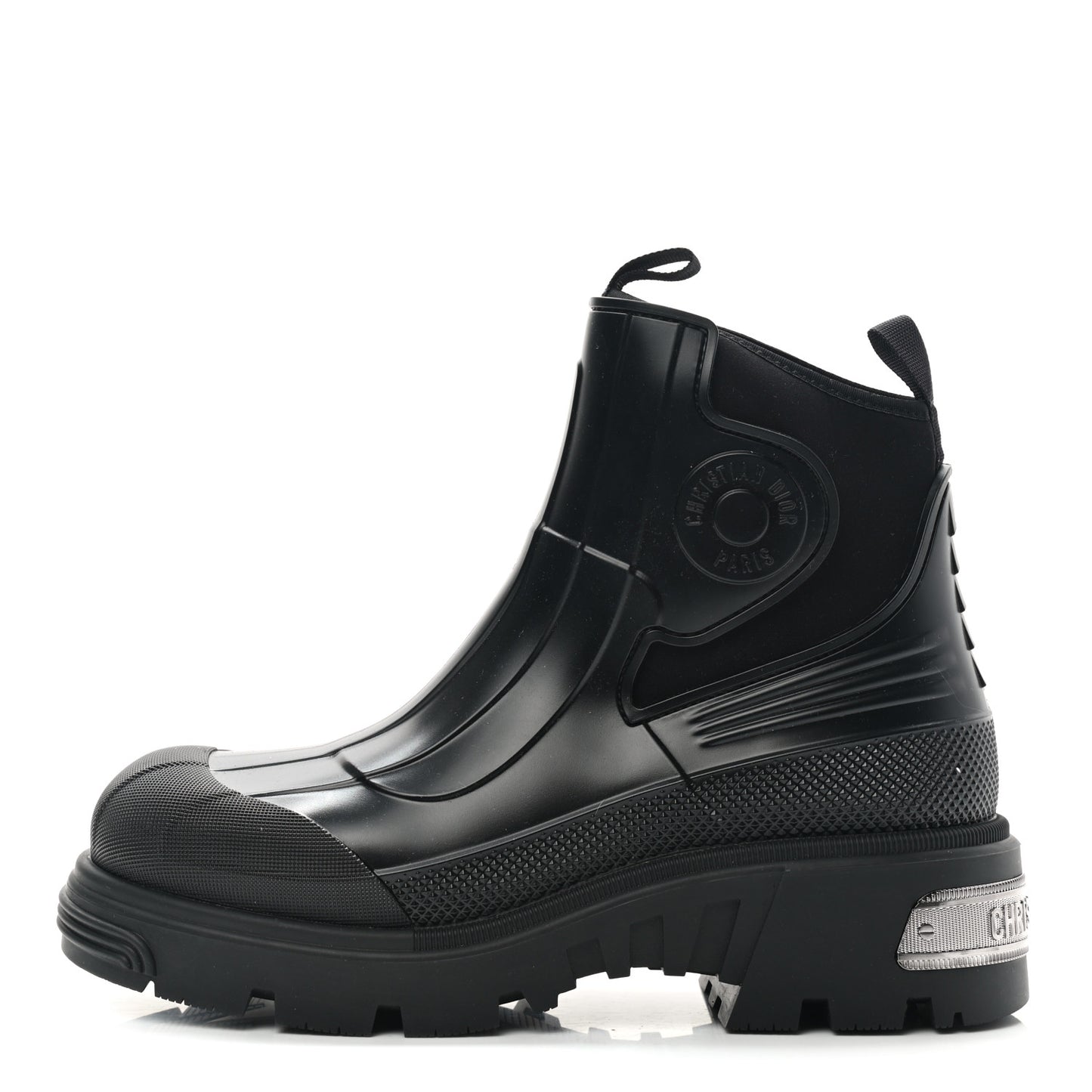 Neoprene Rubber Dior Genesis 30mm Ankle Boots 39 Black
