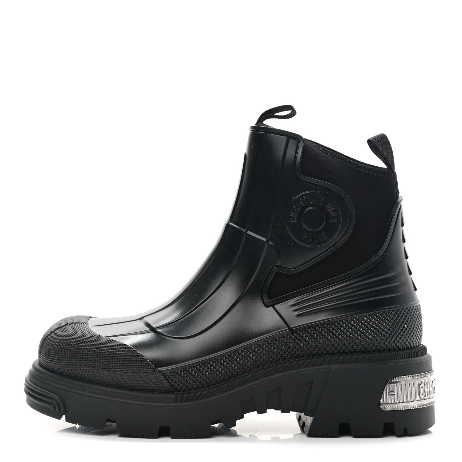 Christian Dior Neoprene Rubber Dior Genesis 30mm Ankle Boots 39 Black 1 of 8
