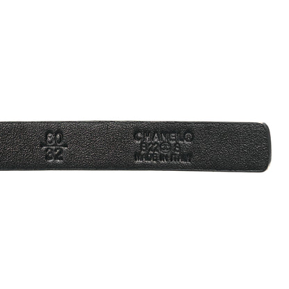 Chanel Calfskin Metal CC Chain Belt 80 32 Black 4 of 8