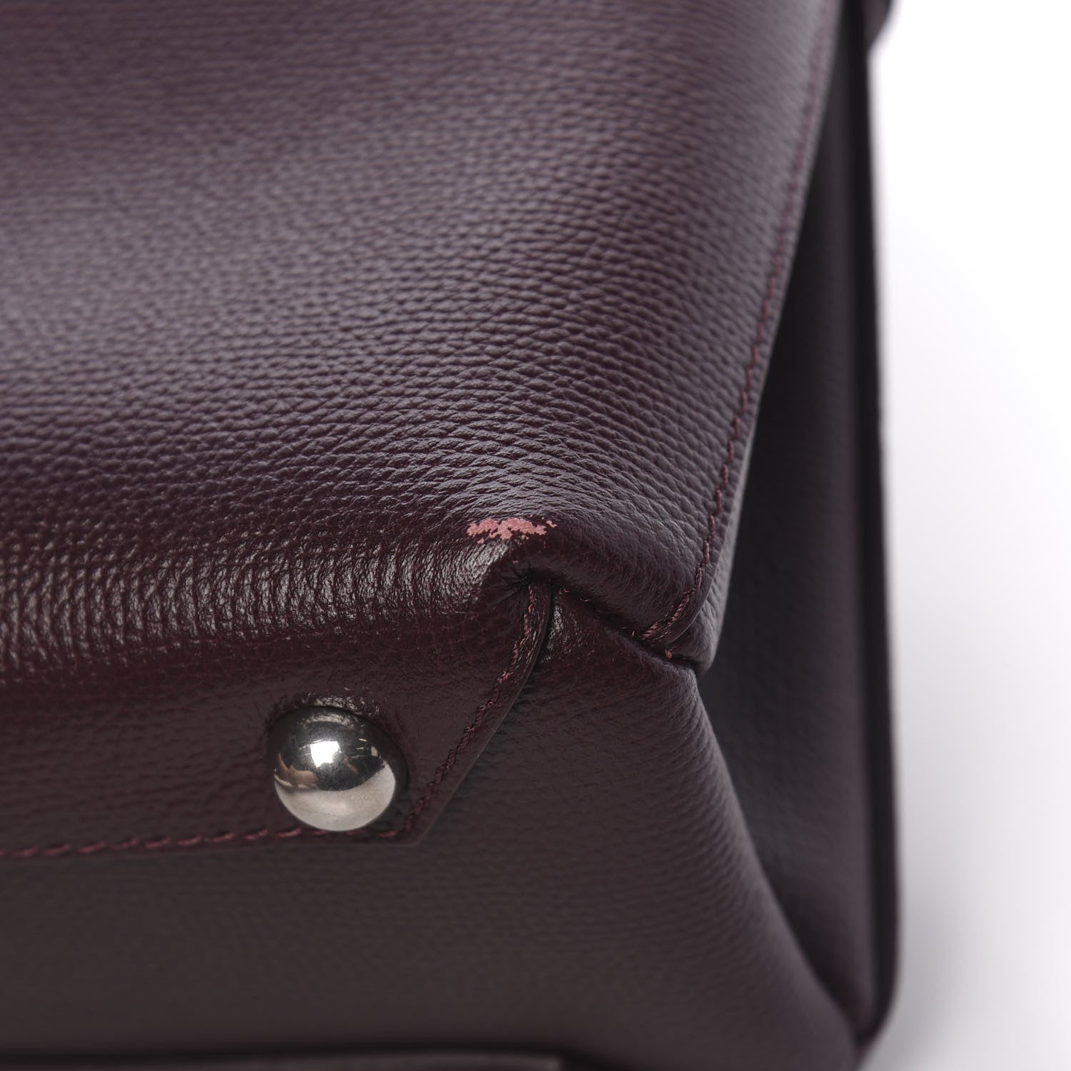 Burberry Grainy Calfskin House Check Small Banner Tote Mahogany Red 11 of 12