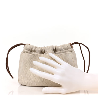 Hermes Canvas Barenia Fourbi 20 PM Pouch Naturel Fauve 2 of 9