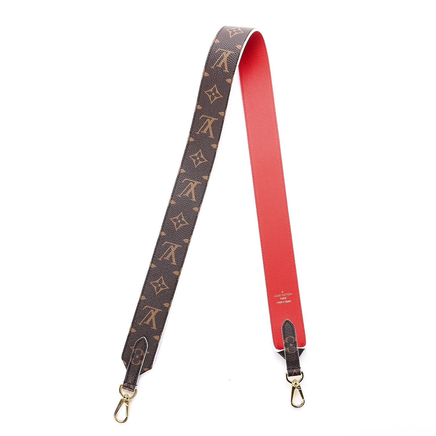 Louis Vuitton Monogram Bandouliere Shoulder Strap Red 5 of 6