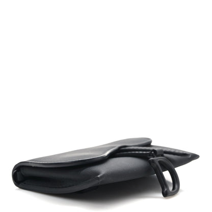 Christian Dior Ultra Matte Calfskin Nano Saddle Chain Pouch Black 4 of 9