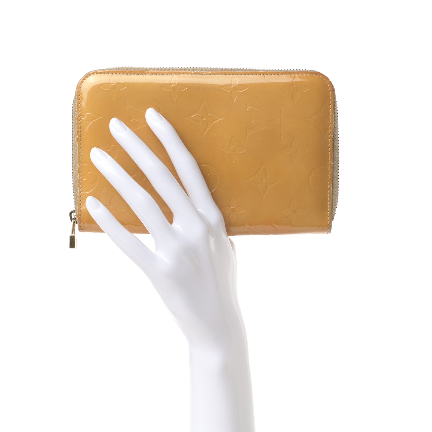 Vernis Zippy Compact Wallet Gold