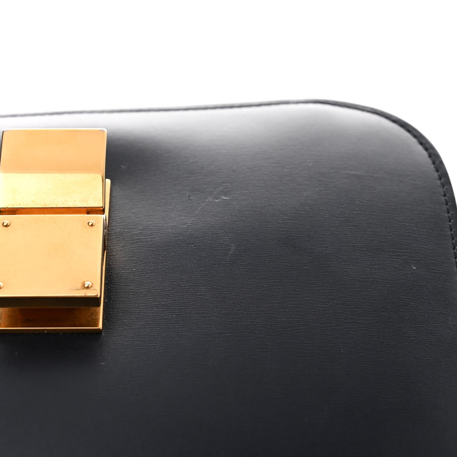 Celine Box Calfskin Medium Classic Box Flap Bag Navy 11 of 15