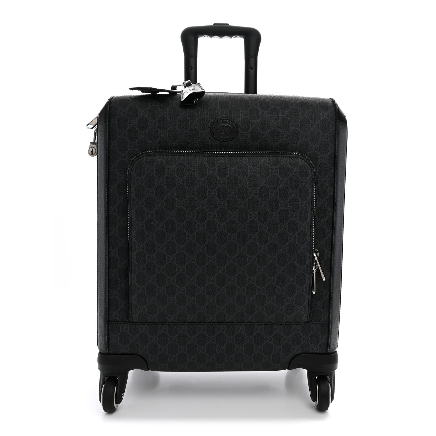 Gucci GG Supreme Monogram Azalea Calfskin Retro Interlocking G Small Savoy Cabin Trolley Beige Ebony Brown Sugar 1 of 10