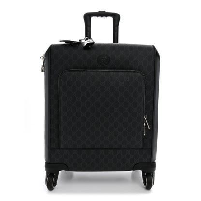 Gucci GG Supreme Monogram Azalea Calfskin Retro Interlocking G Small Savoy Cabin Trolley Beige Ebony Brown Sugar 1 of 10