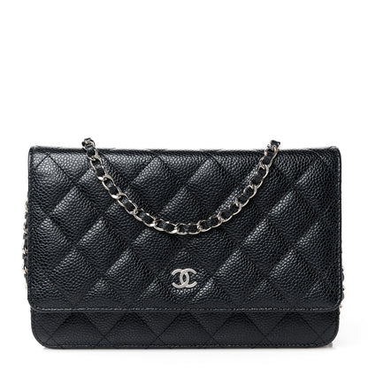 Chanel Caviar Quilted Wallet on Chain WOC Black 1 of 11