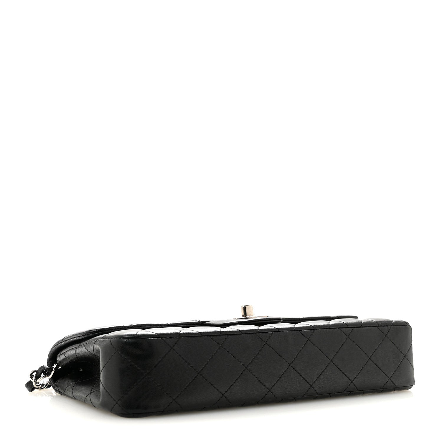 Chanel Lambskin Quilted East West Flap Black 4 of 13