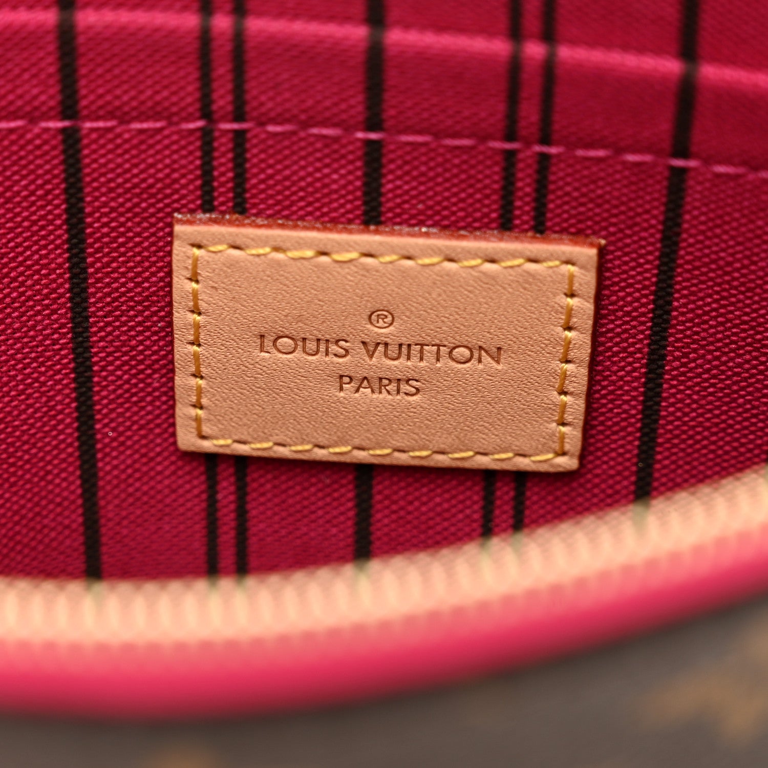 Louis Vuitton Monogram Neverfull MM GM Pochette Pivoine 6 of 6