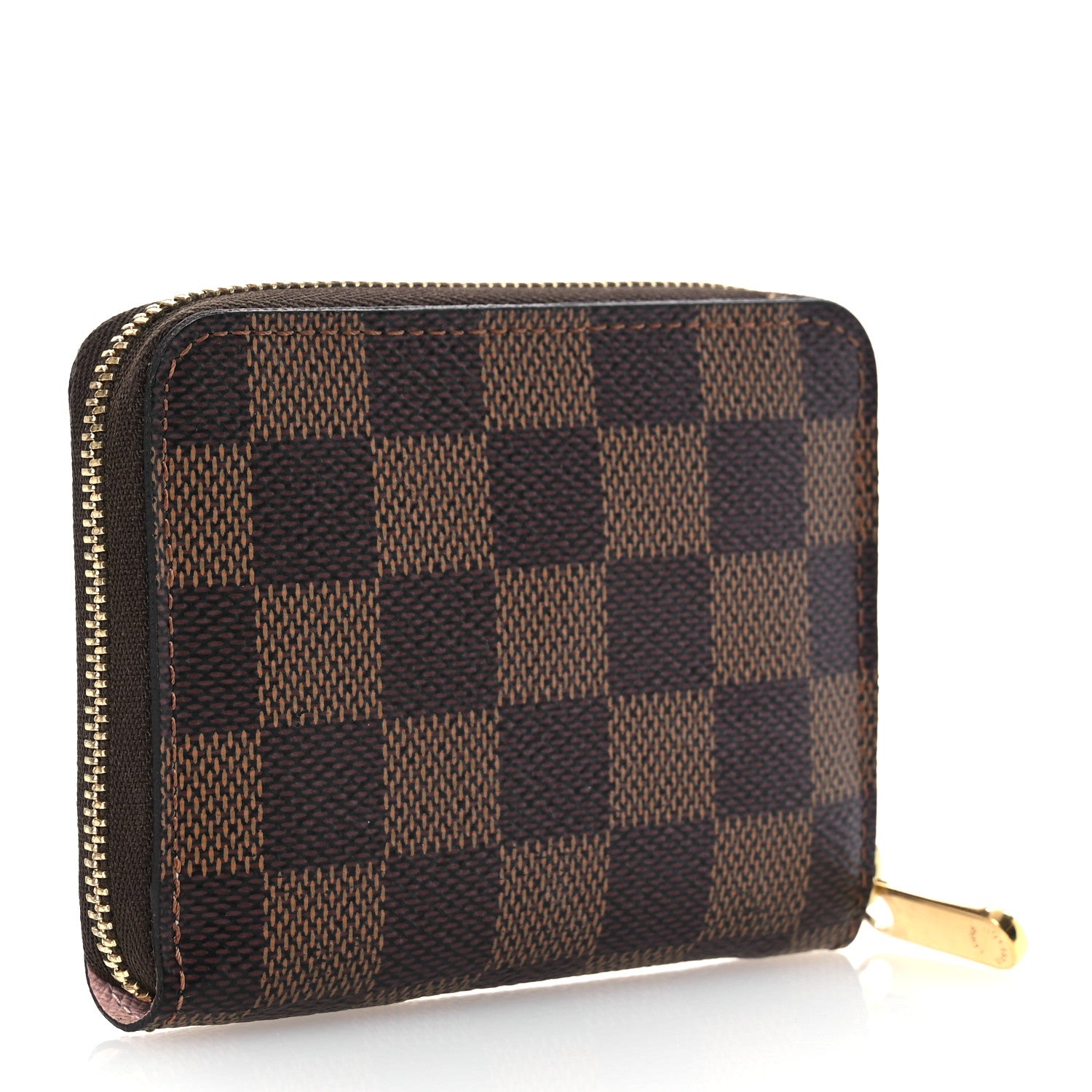 Louis Vuitton Damier Ebene Zippy Coin Purse Rose Ballerine 3 of 8