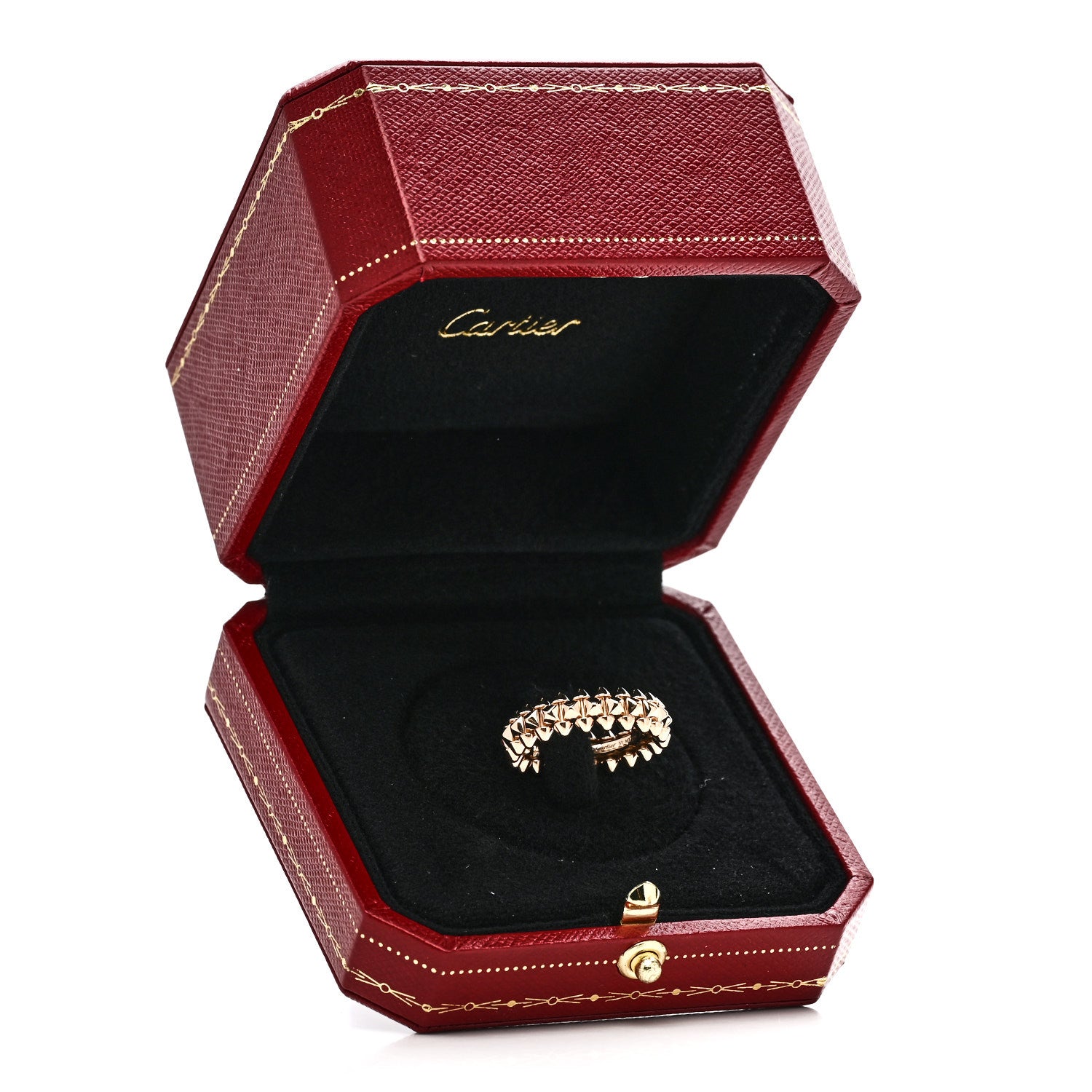 Cartier 18K Pink Gold SM Clash De Cartier Ring 51 5.75 5 of 5