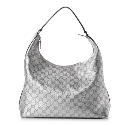 Gucci Metallic Guccissima Hobo Silver 1 of 12