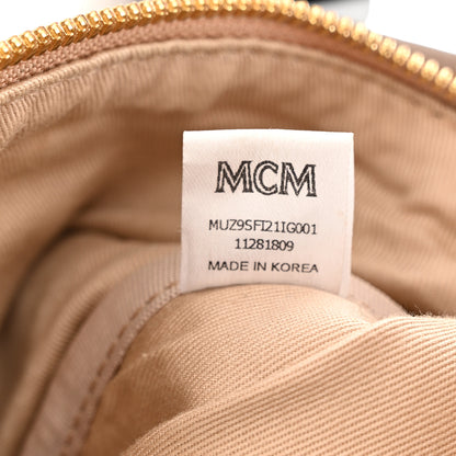 MCM Visetos Stark Belt Bag Beige 7 of 13